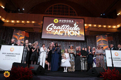 2025 Aurora Prize 頒獎典禮於紐約埃利斯島舉行，2025 年 11 月 6 日 © Victor Boyko/Getty Images for Aurora