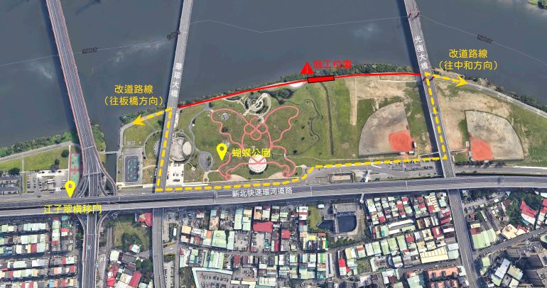 《圖說》施工期間中仍需封閉養護屆時仍需請民眾依據現場柔性告示改道。〈高灘處提供〉三