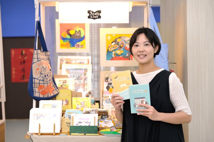 《圖說》新北市青年局將率領「三貓俱樂部」將前往馬來西亞吉隆坡插畫展（圖中為品牌負責人咪仔）。〈青年局提供〉